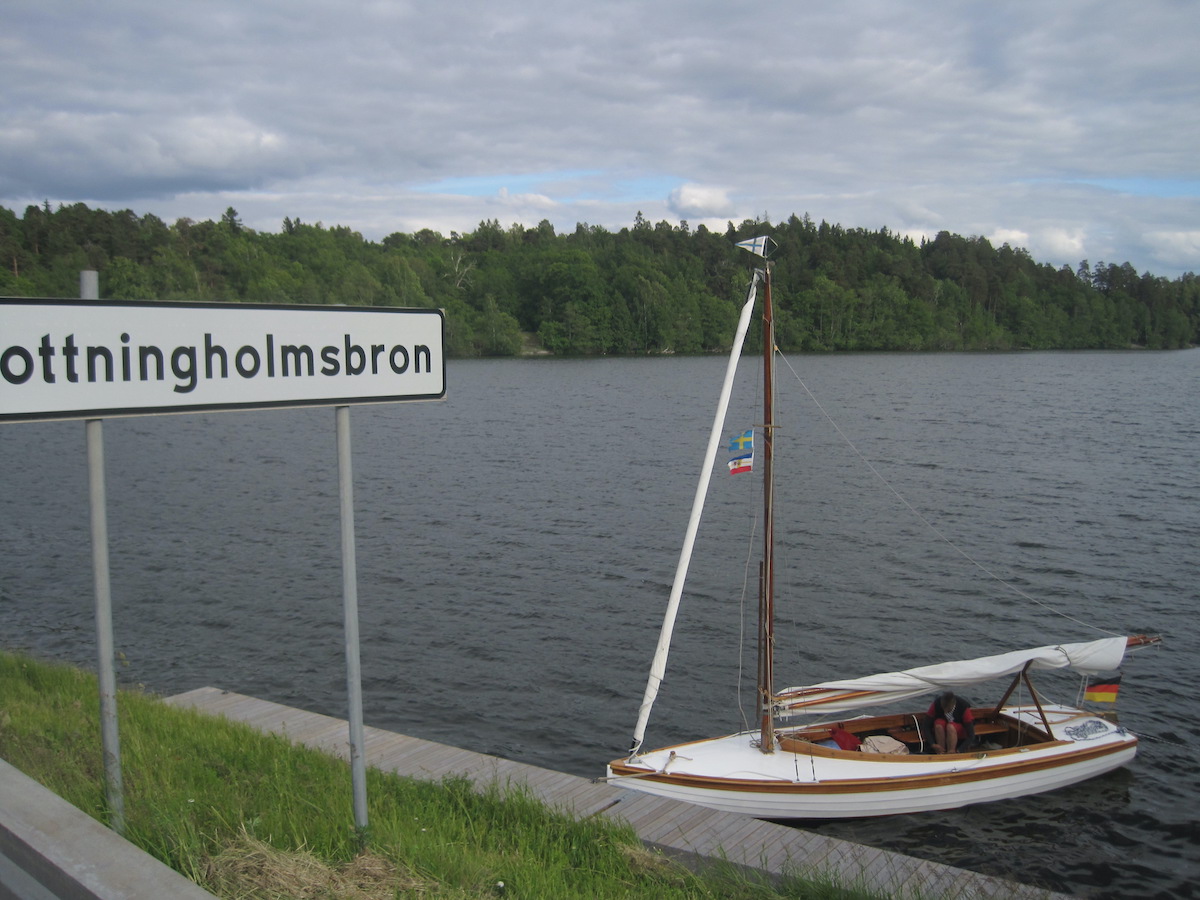 Liegeplatz am Schlo&szlig; Drottningholm bei Stockholm