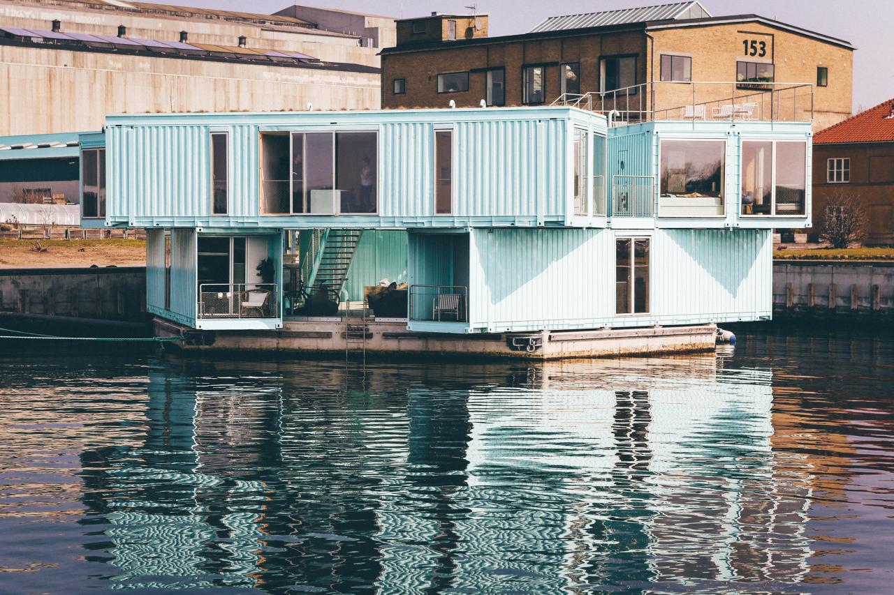 Container-Hausboot in Kopenhagen