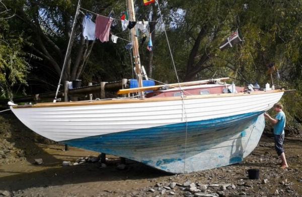 Mit diesem Folkeboot segelte Sampson &uuml;ber den Atlantik