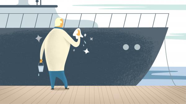 Kleiner Aufwand, gro&szlig;e Wirkung. Reinigen Sie Ihr Boot nochmals gr&uuml;ndlich.