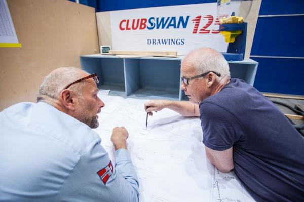 Vorbereitung der Club Swan 125