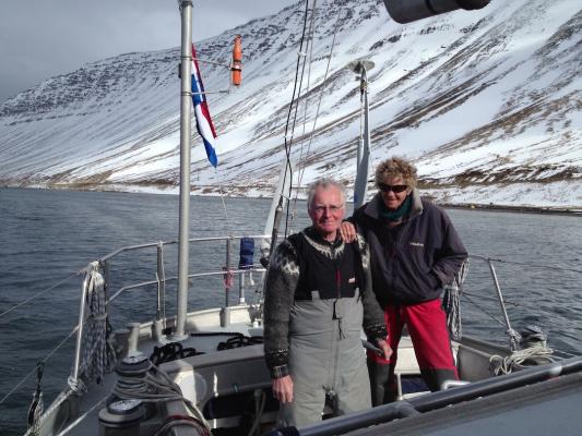 Gerard und Loon Dykstra April 2013 in Isafj&ouml;rour im Nordwesten Islands