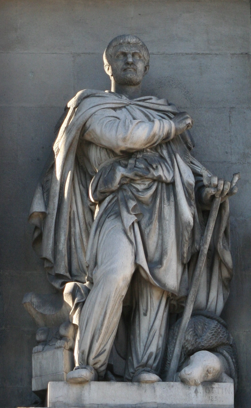 Pytheas, Skulptur vor der B&ouml;rse von Marseille