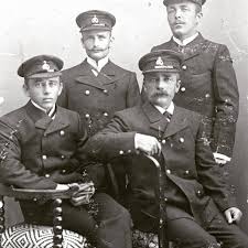 v.l.: Ole Brude, Karl Hagevik Johansen, Iver Thoresen, Lars Madsen &copy; Alesund Museum