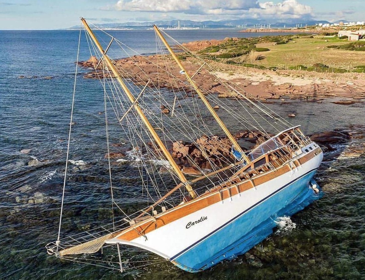 Die erste &bdquo;Carolin&ldquo; nach einem navigatorischen Missgeschick vor Sardinien