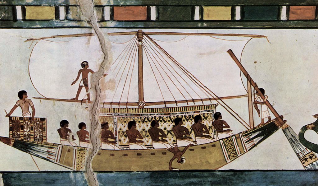 &Auml;gyptisches Segelschiff-Grabkammer Menna