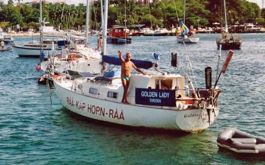 Die ber&uuml;hmte &bdquo;Monsun 31&ldquo; als Weltumseglerboot, eines von 904 Exemplaren