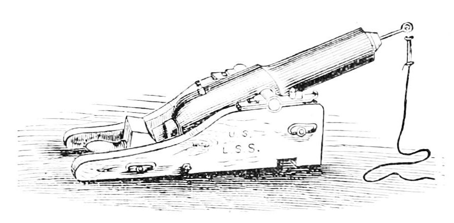 The Lyle Gun: Mit dieser Kanone schoss man ein Seil auf Boote, die unmittelbar vor der K&uuml;ste in Seenot gerieten. Daran konnten/sollten sich die Seeleute zum Ufer hangeln oder ziehen lassen. &copy; Public Domain/Lyle Gun Foundation
