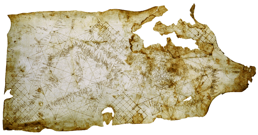 Carta Pisana, ca. 1275-1300&copy; Public domain, via Wikimedia Commons