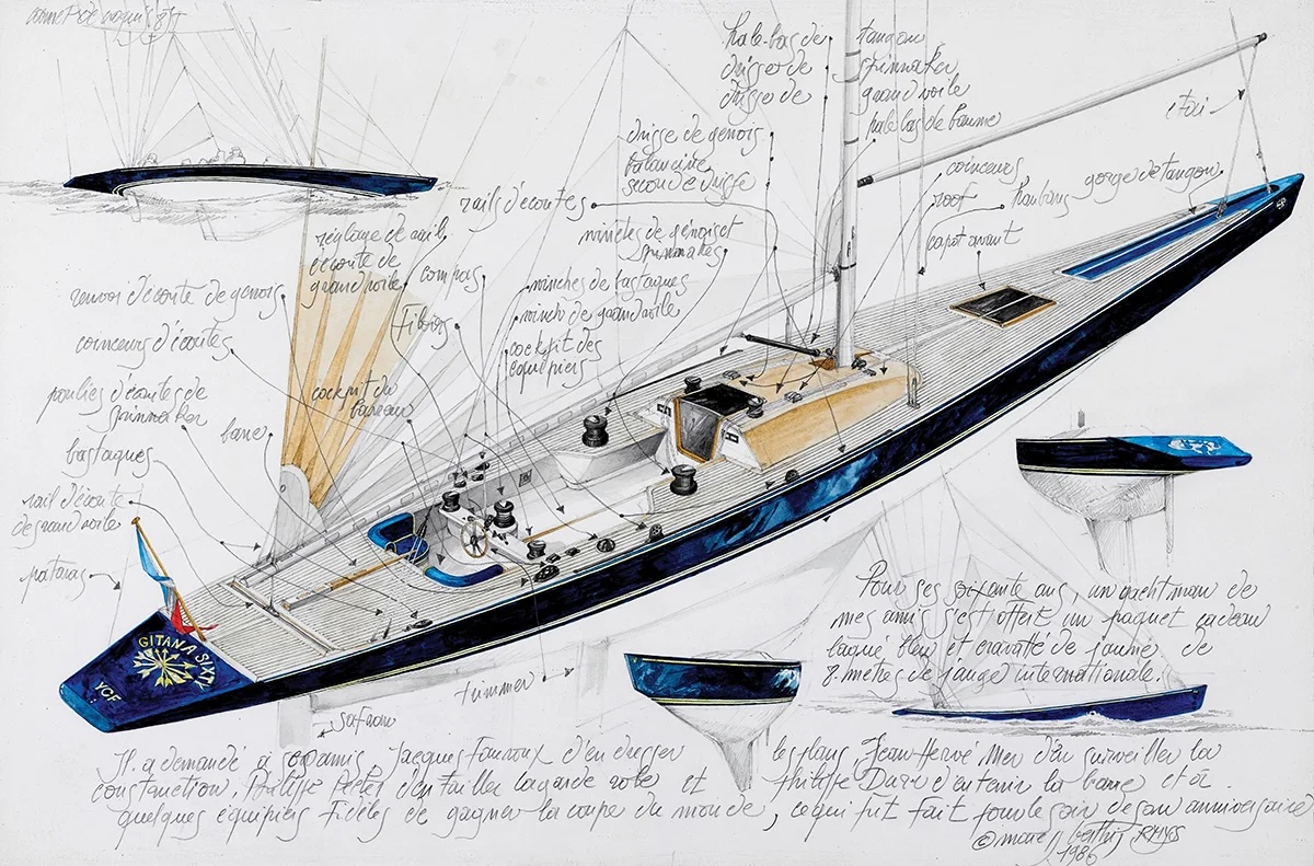 &bdquo;Gitana Sixty&ldquo;, eine 8 mR Yacht Baujahr 1986